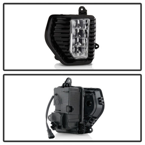 Spyder GMC Sierra 1500 Denali Only 19-20 (Not for 2500/3500) OEM Style Full LED Fog w/ Switch- Clear - 5087010