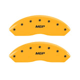 MGP Front set 2 Caliper Covers Engraved Front MGP Yellow finish black ch - 16232FMGPYL