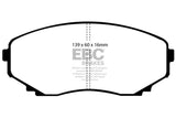 EBC 00-02 Mazda MPV 2.5 Greenstuff Front Brake Pads - DP61121