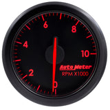 Autometer Airdrive 2-1/6in Tachometer Gauge 0-10K RMP - Black - 9197-T