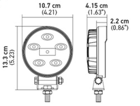 Hella ValueFit Work Light 5RD LED MV CR LT - 357108001