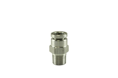 Turbosmart 1/8in NPT to Straight 1/4in Pushloc Stainless Steel - TS-0550-3053