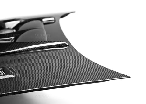 Seibon 04-05 Subaru WRX/STi CW Carbon Fiber Hood - HD0405SBIMP-CW