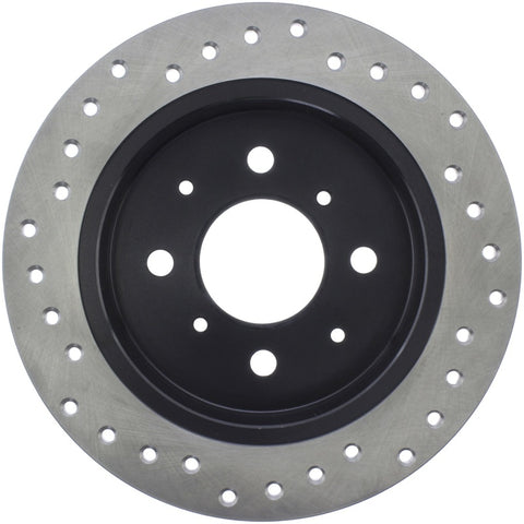 StopTech Acura & Honda Civic/Del Sol Drilled Left Rear Rotor - 128.40017L