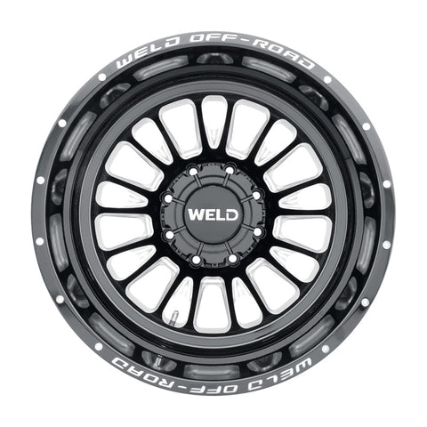 Weld Off-Road W121 20X8.25 Scorch Outer 8X165.1 ET-240 BS-4.67 Gloss Black MIL 121.6 - W12108280N46