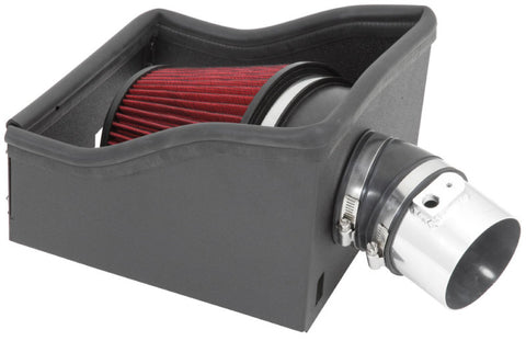 Spectre 12-14 Ford F150 V6-3.5L F/I Air Intake Kit - Polished w/Red Filter - 9978