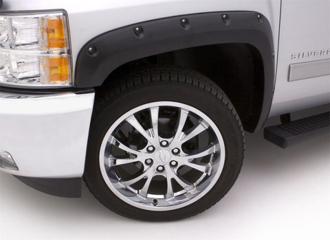 Lund 19-22 GM Silverado/Sierra RX-Flat Textured Elite Series Fender Flares w/Black Bolts - Black 4pc - RX130T