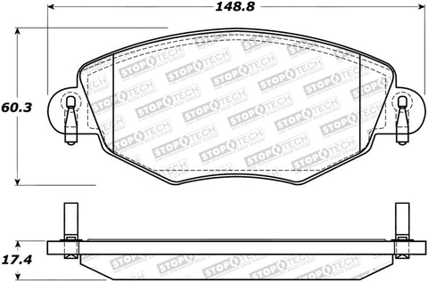 StopTech Street Brake Pads - 308.09100