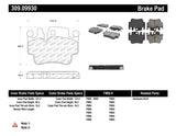 StopTech Performance Brake Pads - 309.09930