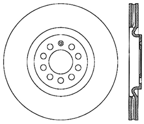 StopTech Slotted & Drilled Sport Brake Rotor - 127.33062L