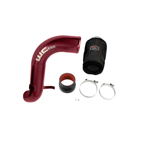 Wehrli 04.5-05 Chevrolet 6.6L LLY Duramax 4in Intake Kit - WCFab Red - WCF100335-RED