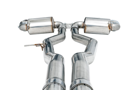 AWE 2020 Toyota Supra A90 Non-Resonated Touring Edition Exhaust - 5in Chrome Silver Tips - 3020-32058