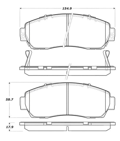 StopTech Performance 2010-2012 Acura RDX Front Brake Pads - 308.10890