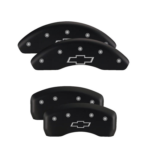 MGP Front set 2 Caliper Covers Engraved Front MGP Red finish silver ch - 14238FMGPRD