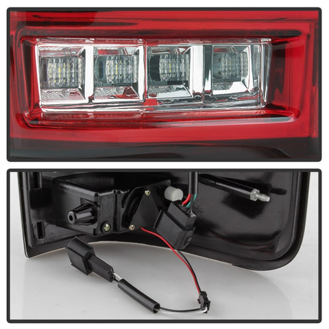 Spyder Ford F150 04-08 Styleside Tail Light V2 - LED - Red Clear ALT-YD-FF15004V2-LBLED-RC - 5084194