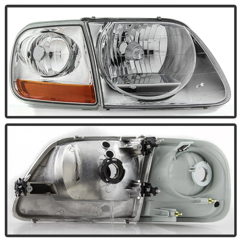 xTune 97-03 Ford F-150 4pc OEM Style Headlights w/Corner - Chrome (HD-JH-FF15097-L-SET-C) - 9042645