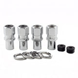 McGard Hex Lug Nut (Drag Racing Reg. Shank) 1/2-20 / 13/16 Hex / 1.86in. Length (4-Pack) - Chrome - 61005