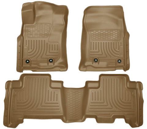 Husky Liners 2013 Toyota 4Runner WeatherBeater Tan Front & 2nd Seat Floor Liners - 99573