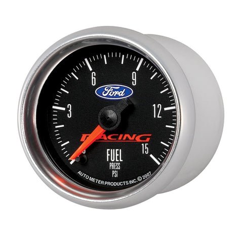 Autometer Ford Racing 52mm Digital Stepper Motor 15PSI Fuel Pressure Gauge - 880107