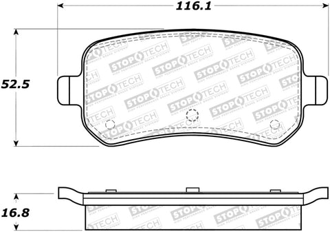 StopTech Street Brake Pads - 308.10210