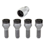 McGard Wheel Lock Bolt Set - 4pk. (Cone Seat) M12X1.25 / 19mm Hex / 25.6mm Shank Length - Black - 27361