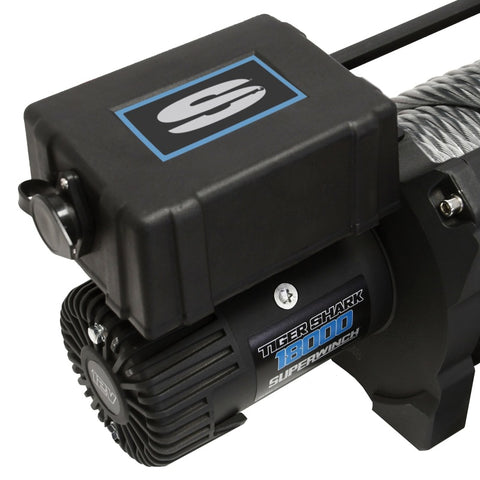 Superwinch 18000 LBS 12V DC Wire Rope Tiger Shark Winch - 1518000