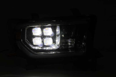 AlphaRex 07-13 Toyota Tundra NOVA LED Proj Headlights Black w/ Activ Light/Seq Signal/DRL - 880774