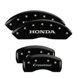 MGP 4 Caliper Covers Engraved Front & Rear i-Vtec Black finish silver ch - 20207SIVTBK