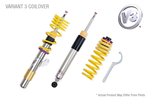 KW Coilover Kit V3 Front and Rear Coilover Kit - 2015 VW Golf Sportwagon S/SE/SEL 4-Door - 3528000Z