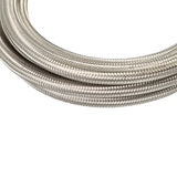 Mishimoto 15Ft Stainless Steel Braided Hose w/ -12AN Fittings - Stainless - MMSBH-12180-CS