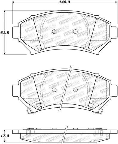 StopTech Street Brake Pads - 308.06990