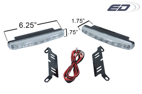 Universal LED Daytime Running Light 1 - 2 Piece - 109234