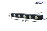 Universal LED Daytime Running Light 5 - 2 Piece (S) - 109238