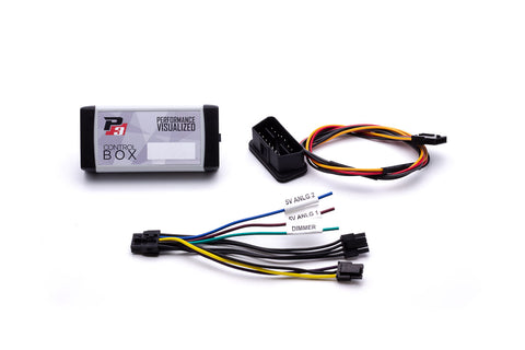 P3 V3 OBD2 - VW Mk5 Gauge (2007-2009) Right Hand Drive, Golf/GTI/Jetta, Red bars / White digits, Pre-installed in OEM Vent