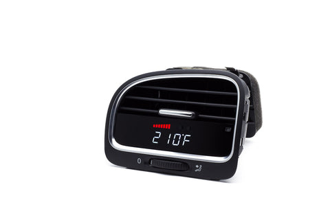 P3 V3 OBD2 - VW Mk6 Gauge (2009-2014) Right Hand Drive, Golf/GTI/Jetta, Red bars / White digits, Pre-installed in OEM Vent