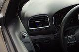 P3 Analog Gauge - VW Mk6 (2009-2013) Left Hand Drive, Blue bars / White digits, Pre-installed in OEM Vent