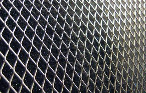 Diamond Cut Mesh Grille (silver) - 2 Piece - 103000